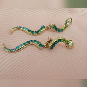 Betsey Johnson snake earrings